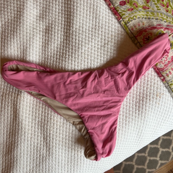 PQ SWIM Basic Ruched Teeny Bikini Bottom in Aura - Picture 3 of 4